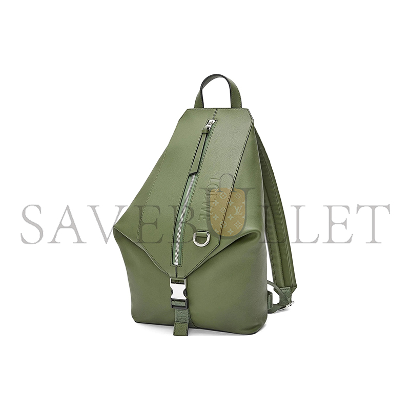 LOEWE CONVERTIBLE GREEN BACKPACK B777W22X01 (41*24*16cm)
